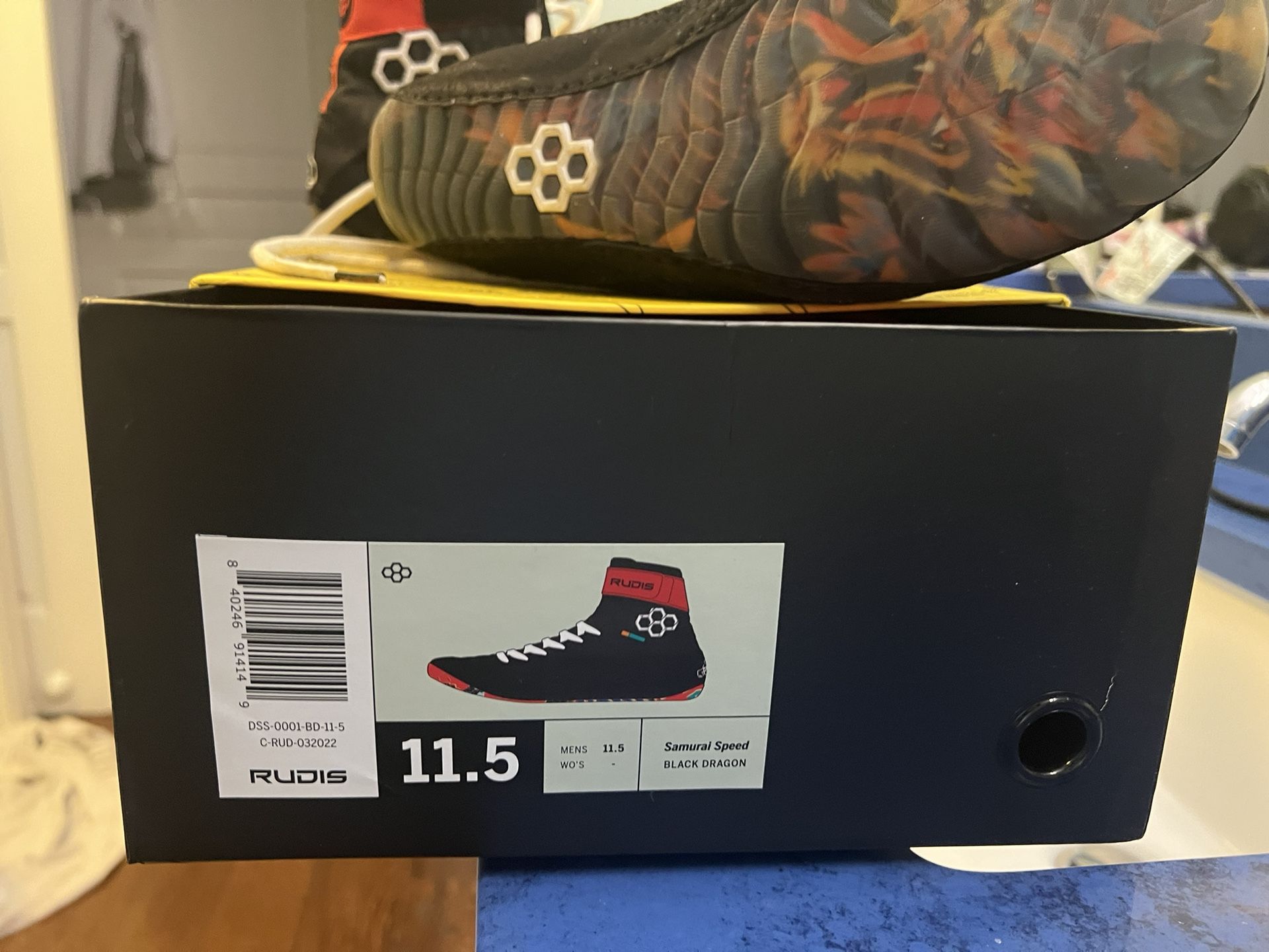 Rudis Wrestling Shoes Samurai Speed Black 11.5