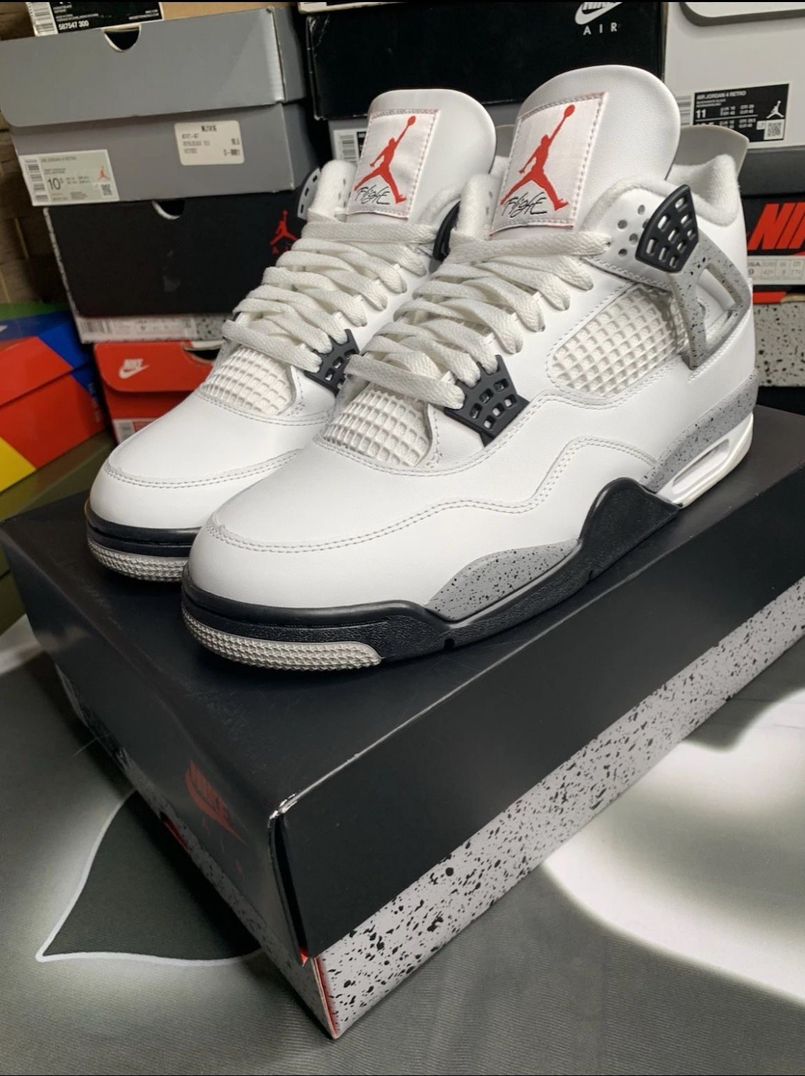 Jordan 4 White Cement Size 10