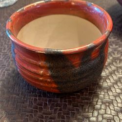 Pottery Bowl Red 