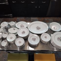 Princess China Japan White Rose 1105 - Dishes