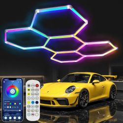 🌈 Tiyahomey RGB Hexagon LED Garage/Wall Lights – 25 Panels | Brand New