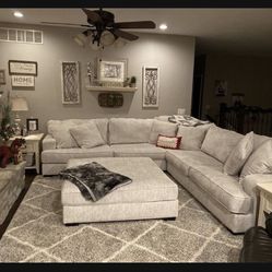 Rawcliffe Modular Modern Ultra Comfort Deep Seating Parchment Sofa Couch Sectional🤩 New Brand 🤩 Fastest Delivery 🚚 Color Options 👍