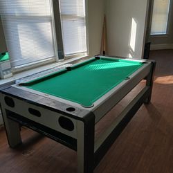 Pool table with cord