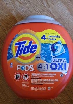 1 TUBS OF TIDE OXI (57 COUNT) For $15