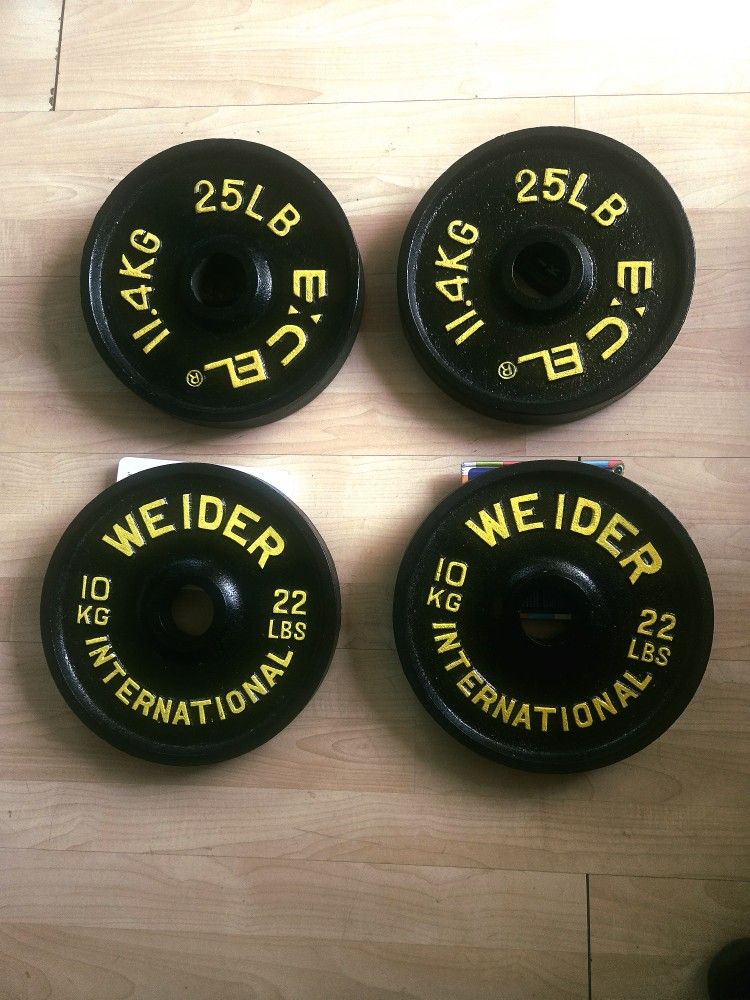 94 Lbs Olympic Metal Plates