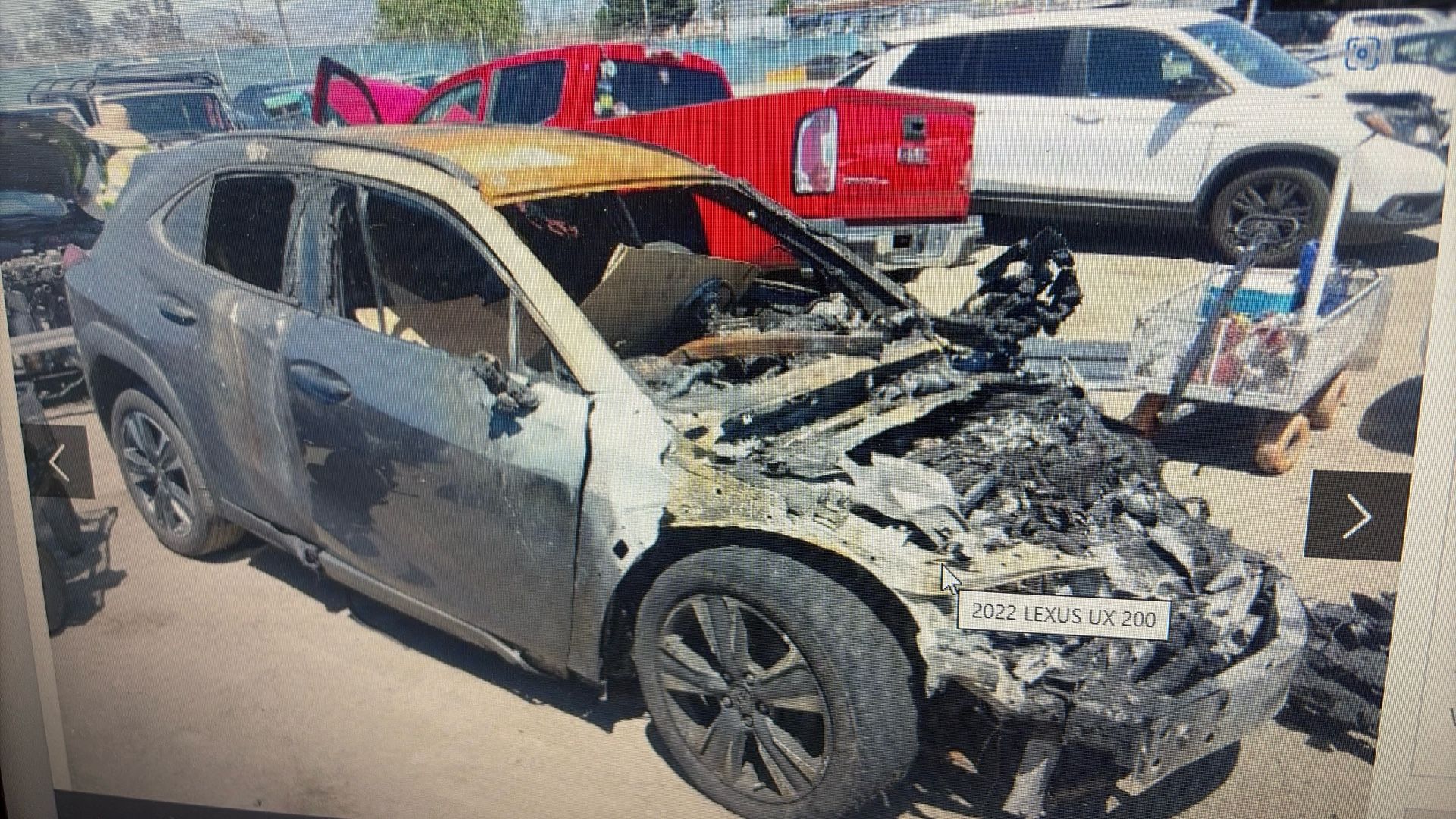 2022 Lexus Ux200 Parts Only