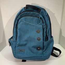 OGIO Backpack Canvas Padded Multi Zip Pocket Laptop Tablet Hiking Teal 