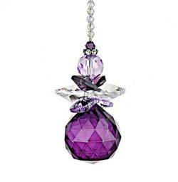 Purple Crystal Angel Sun Catcher
