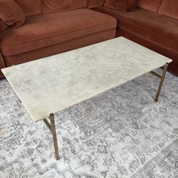 CB2 Marble and Brass Coffee Table -$350 OBO