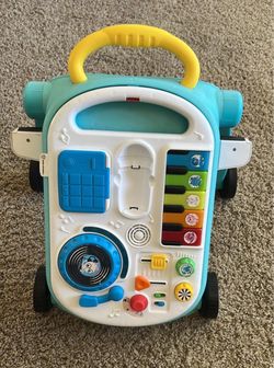 FIRM ON PRICE: Baby Einstein Musical Mix ‘N Roll 4-in-1 Push Walker, Activity Center, Toddler Table and Floor Toy for 6 Months+ Unisex
