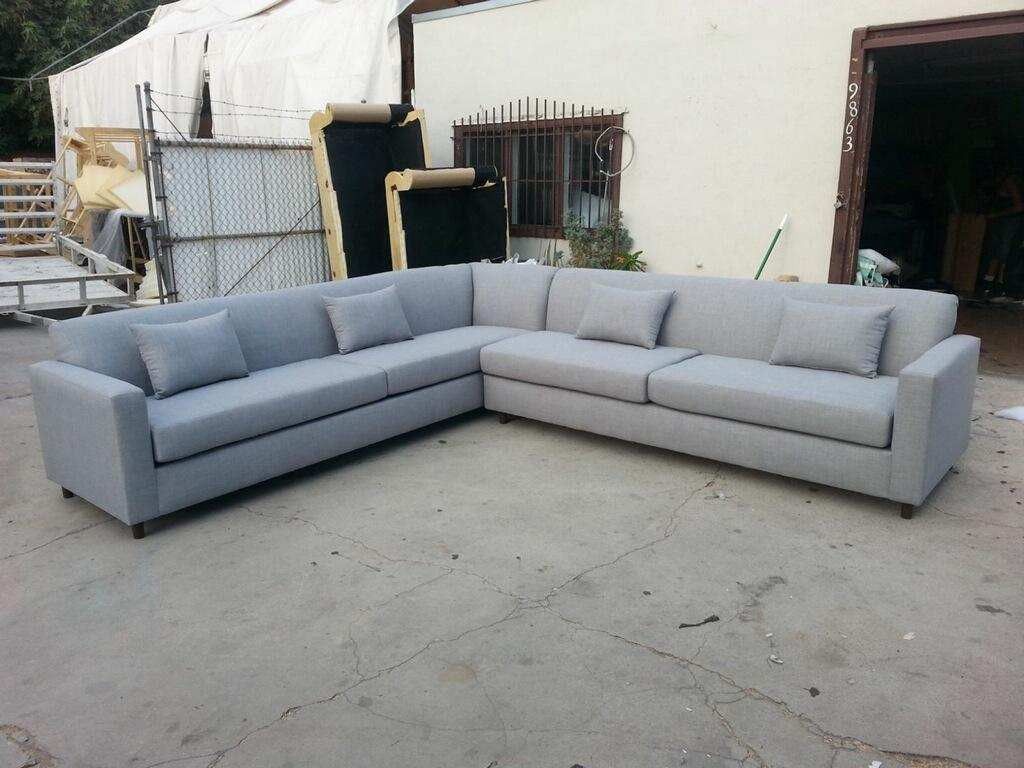 New 11X11FT DOMINO SILVER FABRIC SECTIONAL COUCHES for Sale in San