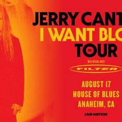 2 Tickets - Jerry Cantrell - 8/17 @ House of Blues Anaheim - $100