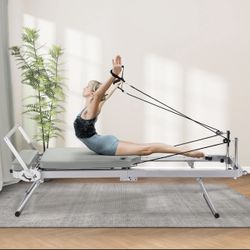 Pilates Reformer Foldable Pilates Machine & Equipment for Home Workout Cardio Fitness Rebounder