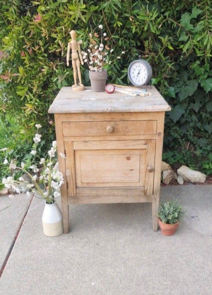 Rustic Cabinet with Drawer Storage Shelf 19" W X 17" D X 28