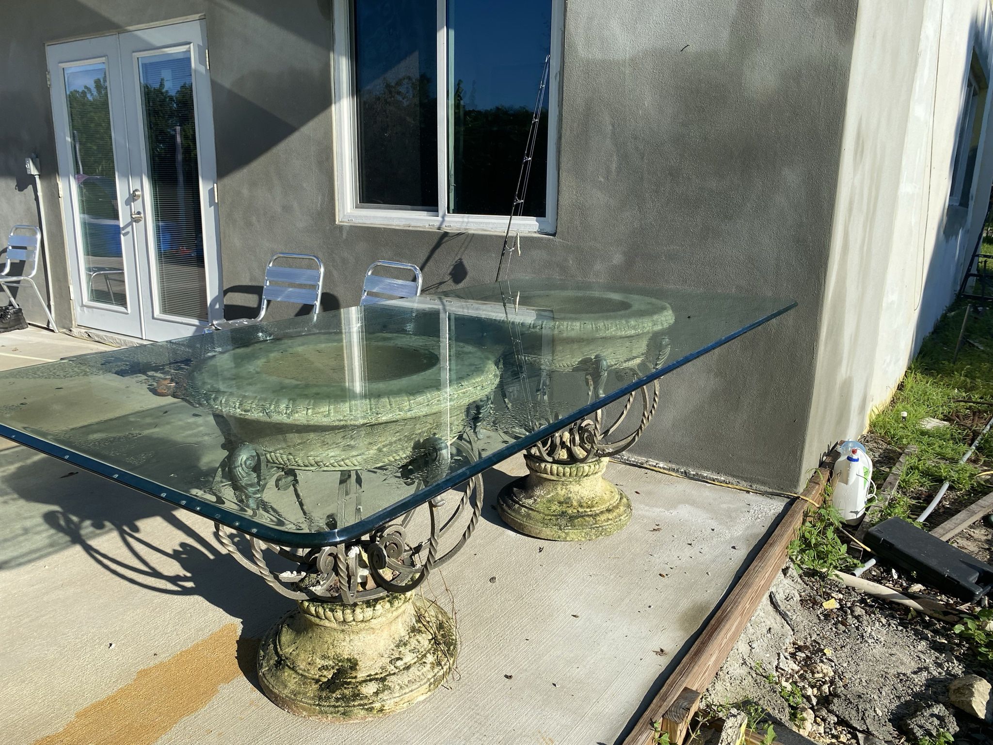 Glass Antique Table 