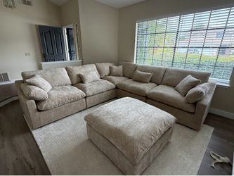 BRAND NEW! 6 Piece CLOUD Oatmeal Modular Sectional Couch (FREE DELIVERY 🚚)