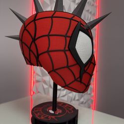 Spider-Punk Mask Display w/ Stand – Spider-Verse Collector Piece
