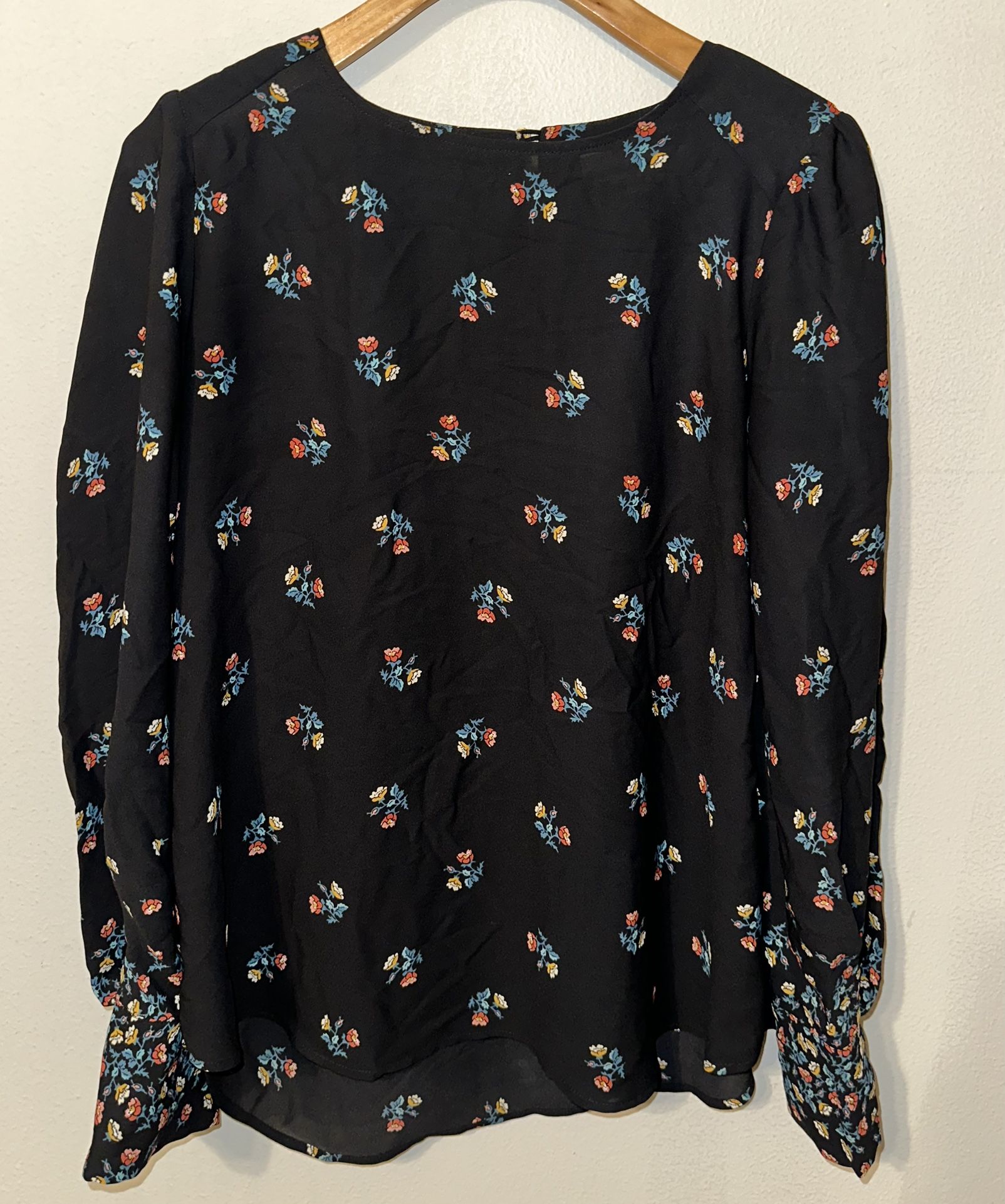 Black Shirt Floral