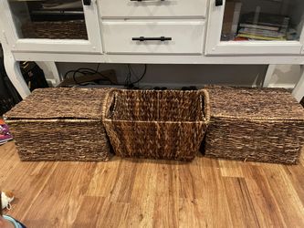 3 Ashland Storage Decorative Baskets 