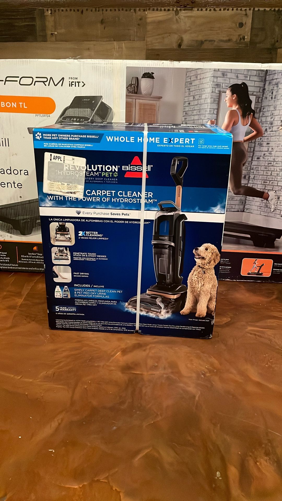 BISSELL - Revolution Hydrosteam Pet Corded Upright Deep Cleaner - Titanium/Copper Harbor