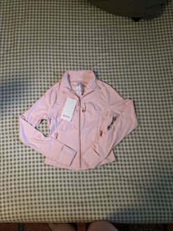 Pink/gold Lululemon define jacket