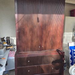 I Have This Cherry Wood Furniture For Sale It Has Shelves On Top As You Can See I Have The Shelves A Few Scratches Good Brand Real Wood