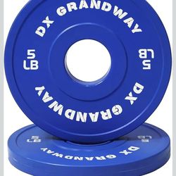 Fitness Change Weight Plates 1.25LB 2.5LB 5LB Pairs Support Plates Olympic Plates for Weight Lifting Bumper Weight Plates Steel Rubber Strength Traini