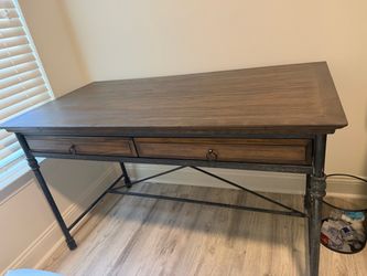 Office desk and chairs