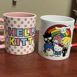 2 Hello Kitty Mugs 