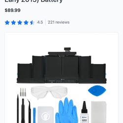 MacBook Pro 15" Retina (Mid 2012-Early 2013) Battery