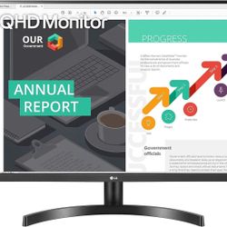 LG 32" monitor with stand and box