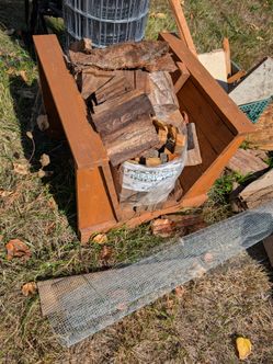 Firewood and holder