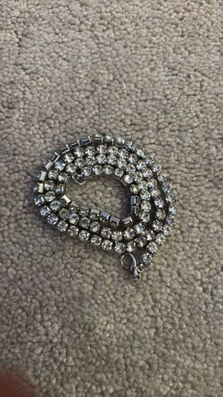 silver tennis chain