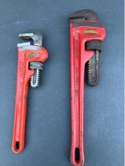 Ridgid wrenches 10” and 14”for both