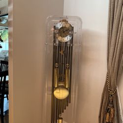 Contemporary All Lucite Grandfather Clock