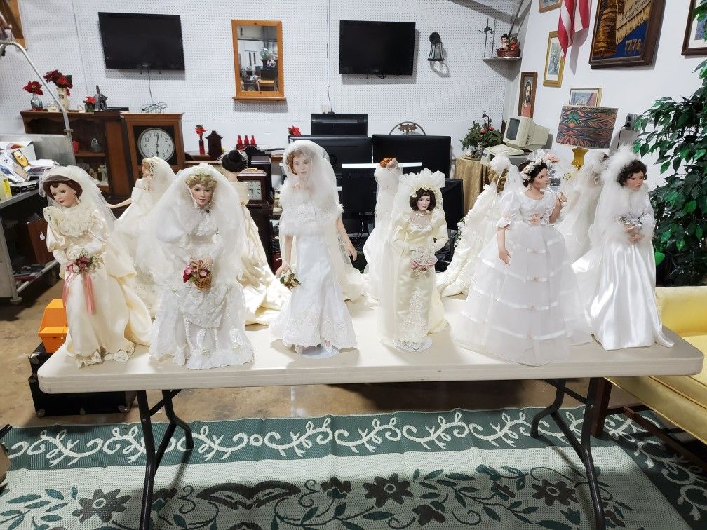 Handcrafted Porcelain Dolls Victorian Bride Collection