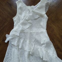 BCBG White Lace Kids Casual Dress
