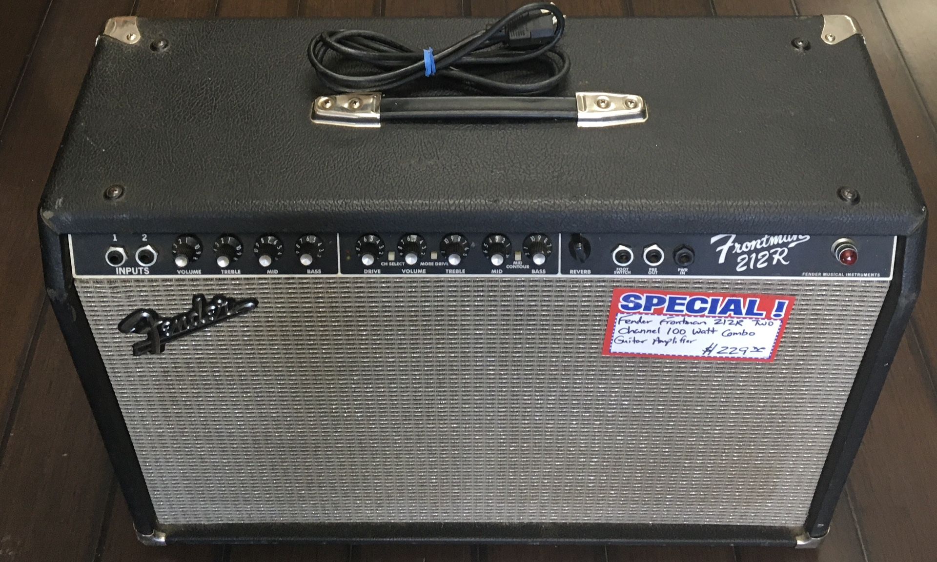 Fender Frontman 212R Two Channel 100 Watt Combo Guitar Amplifier