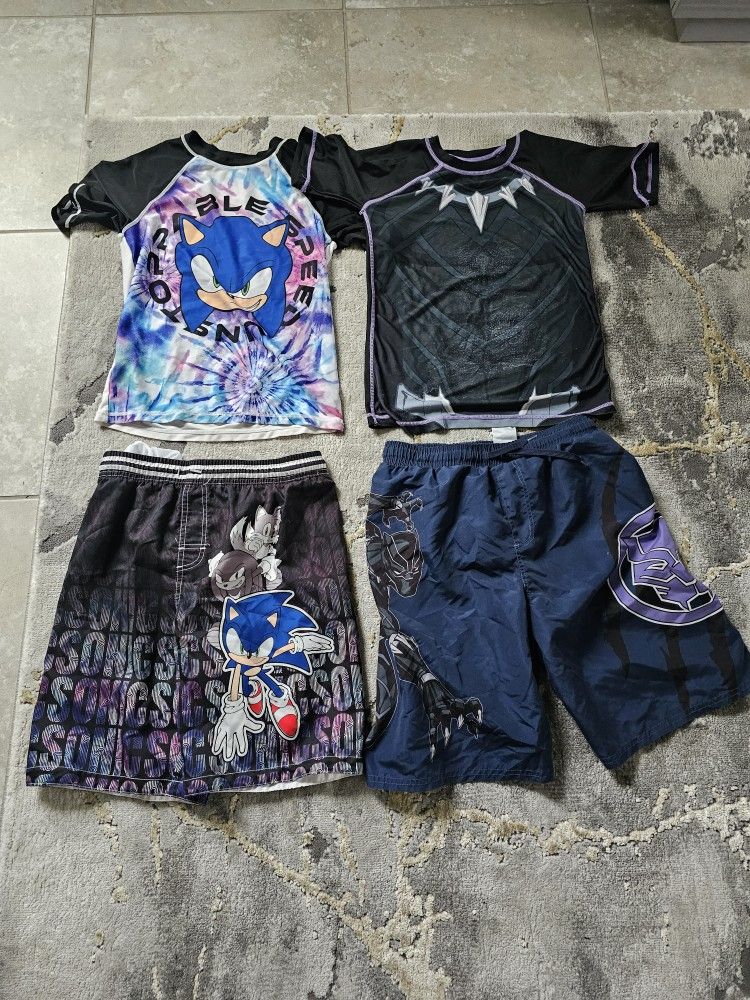 Boys Kids Swim Outfit 