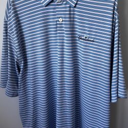 Grab This! FootJoy Blue & White Striped Polo – Men’s XXL