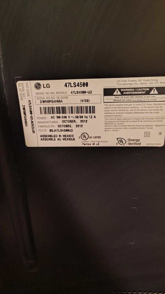 LG T.V 55 Inch