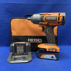 Ridgid 18v 1/2” Impact Wrench W/Battery And Charger 11053212