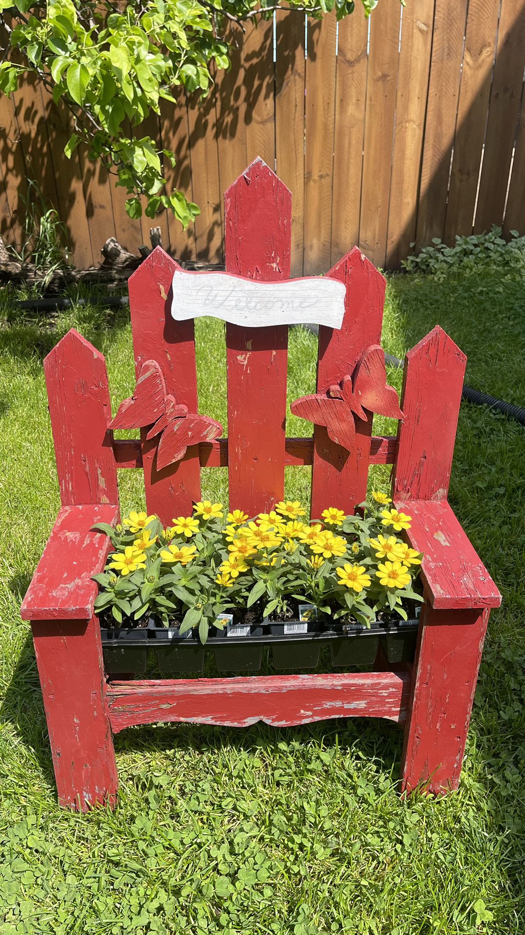 Garden Plant Holder Please Check More Pictures Show Description ask $10 Firm Price ( 📌Flower Not Including) 