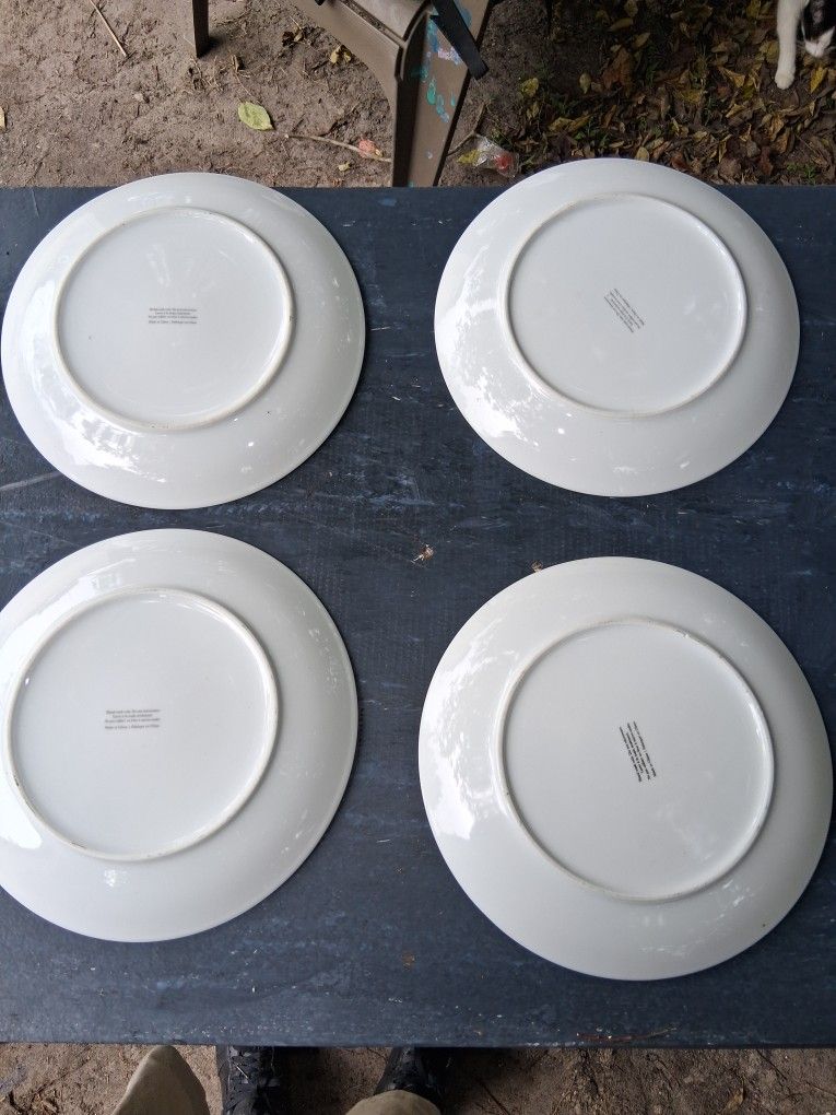 China Plates, Set Of 4