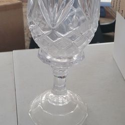 Crystal candle holder or decor.