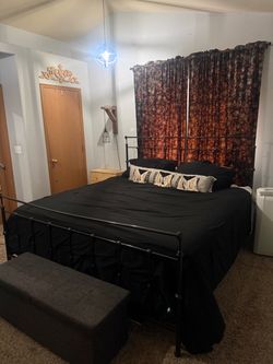 King Size Metal Headboard and Footboard