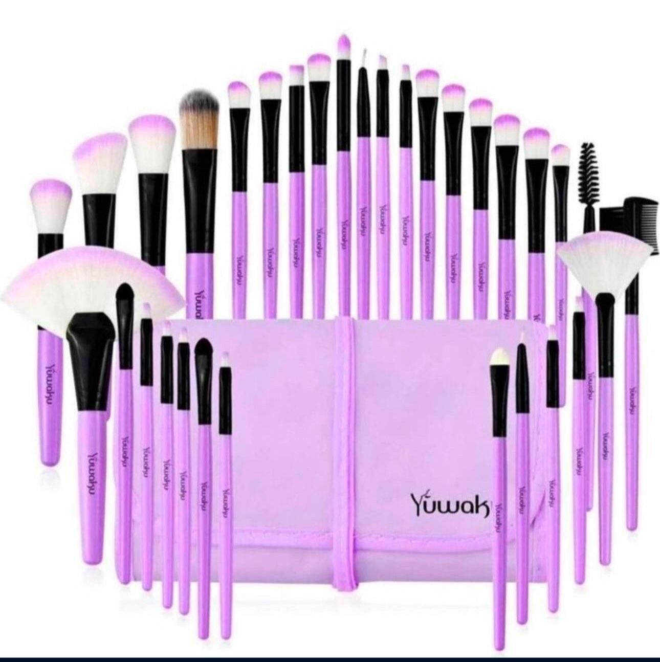 Yuwaku Makeup Brush 32pcs, Professional Make Up Brushes Set
