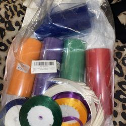 Lot Of Tulle And Ribbon 