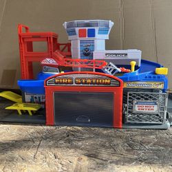 Adventure Force Fire and Rescue Station Die-Cast Vehicle Playset