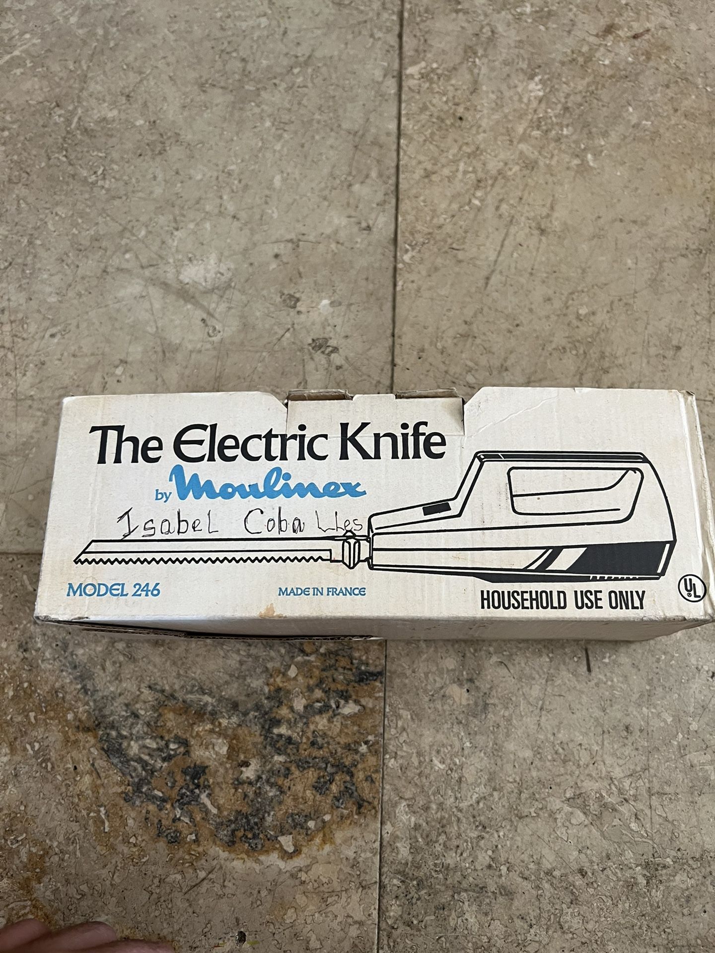 Vintage Moulinex The Electric Knife # 246 w Box